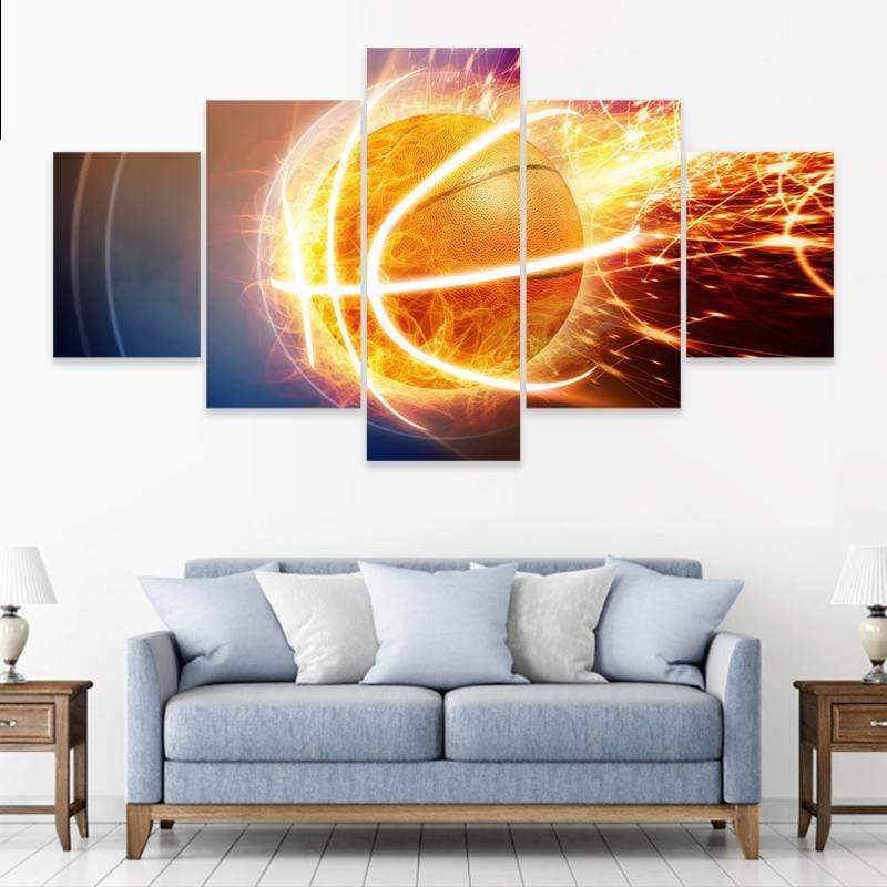 Fiery Basketball