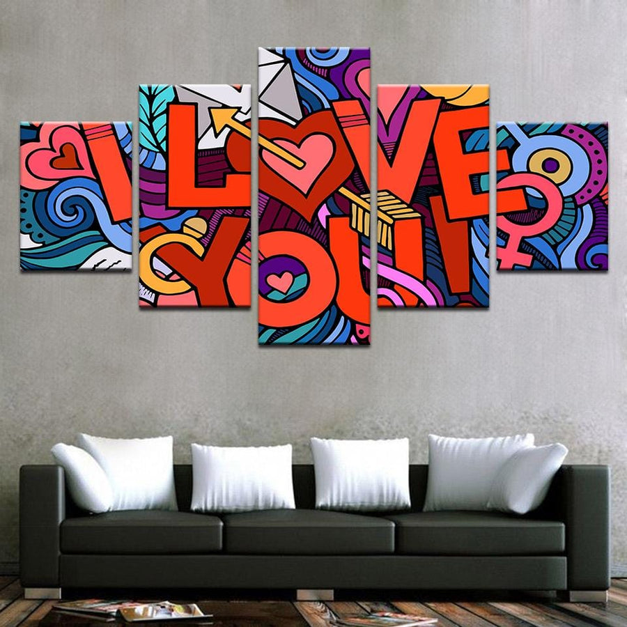 I Love You Abstract