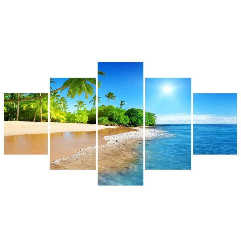 Palm Trees by the Sea