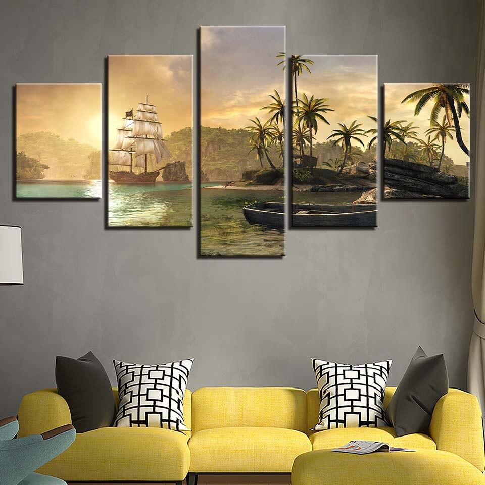 Pirate Ship at Sunset