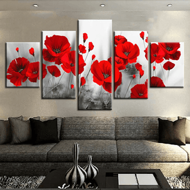 Red Romantic Poppies