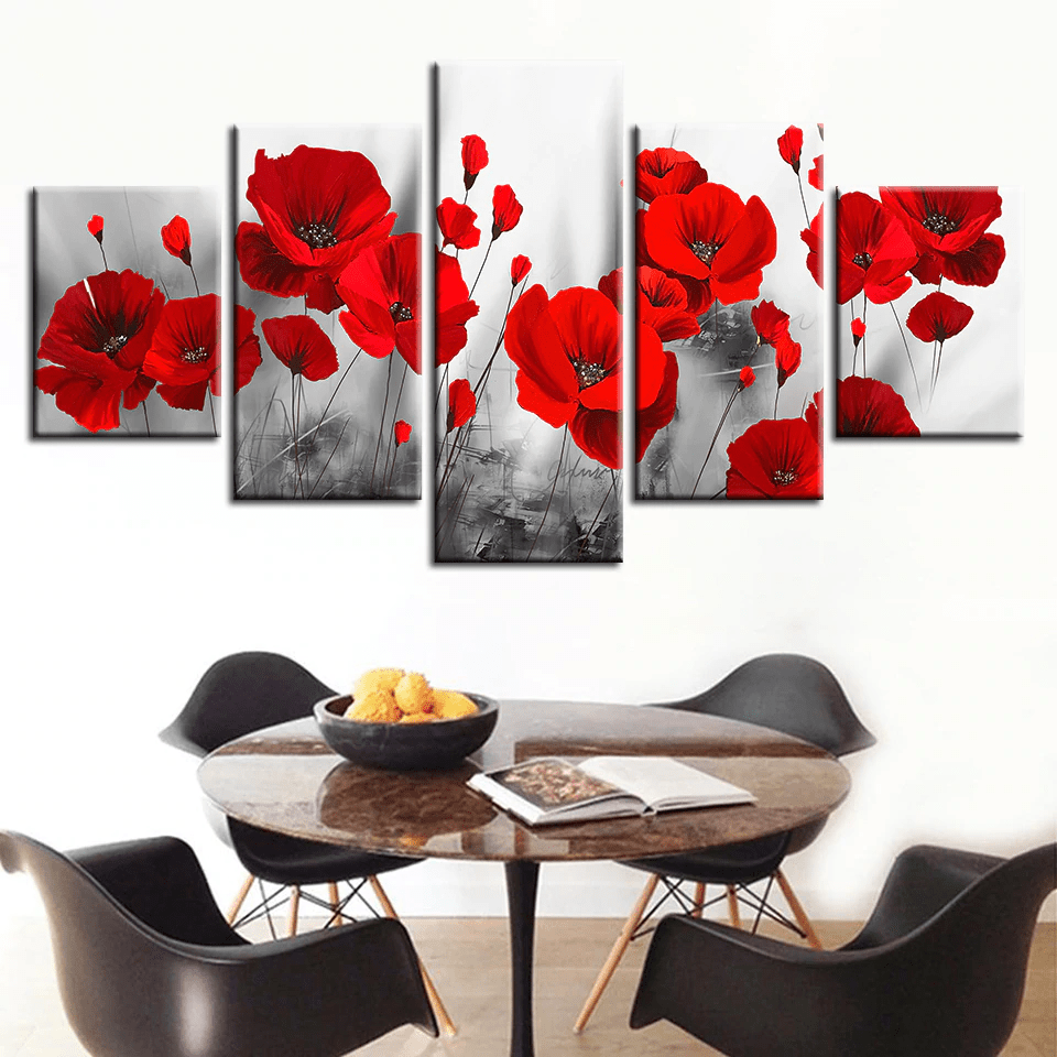 Red Romantic Poppies
