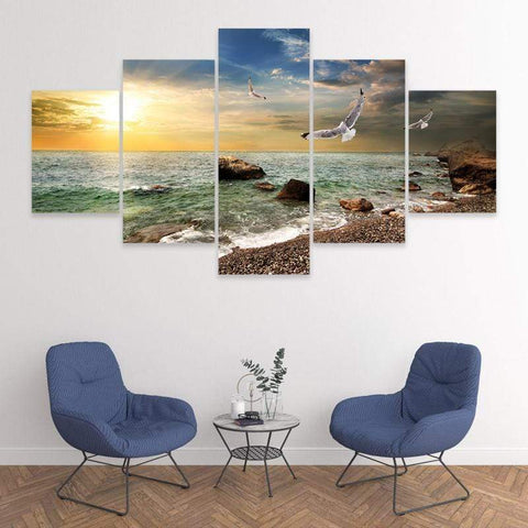 Image of Rugged Beach Sunset