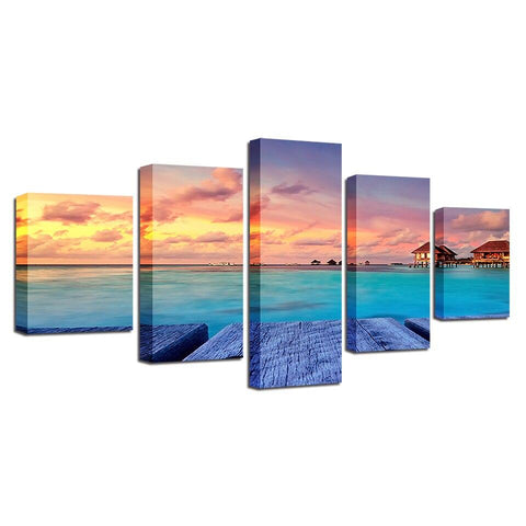 Image of Wood Bridge Sunset