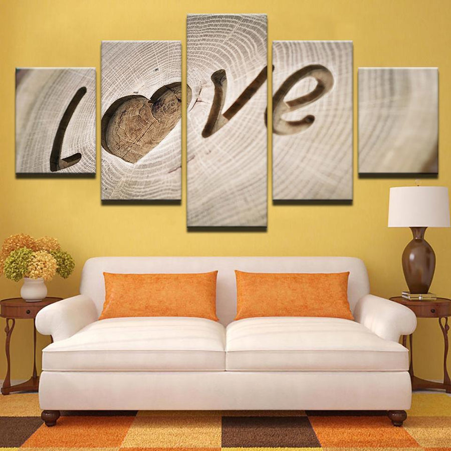 Wooden Love Carving